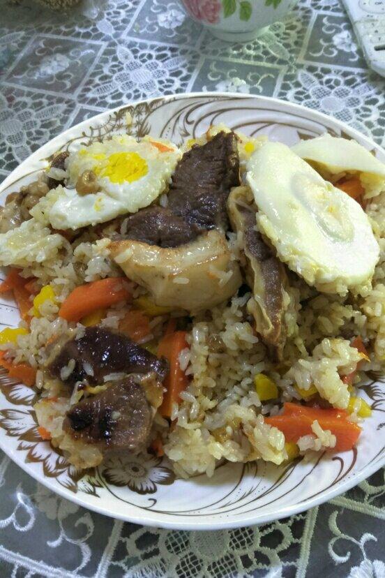 手机用户7288_lzde做的正宗新疆手抓饭(电饭锅版)