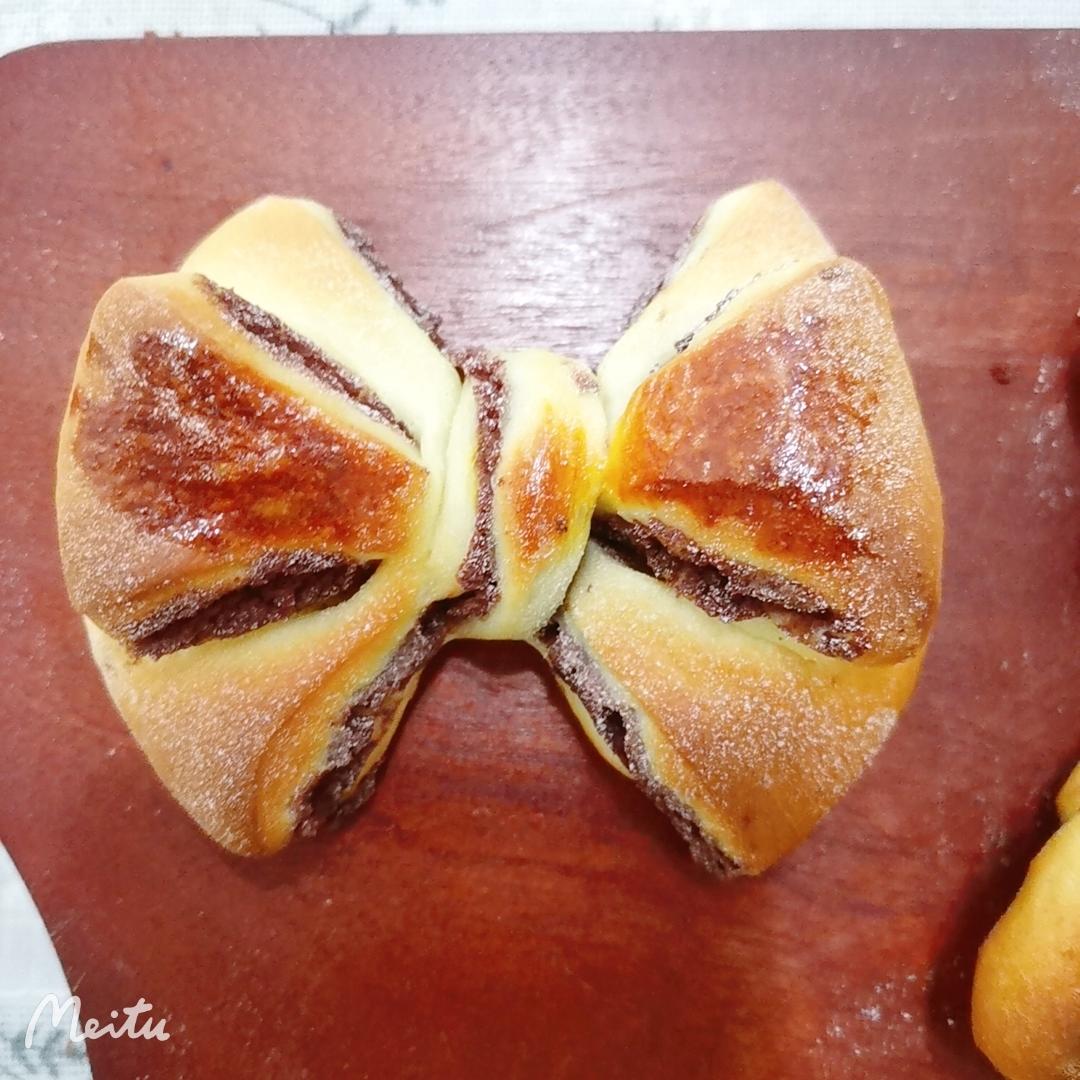 好吃又好看的蝴蝶结🎀豆沙面包