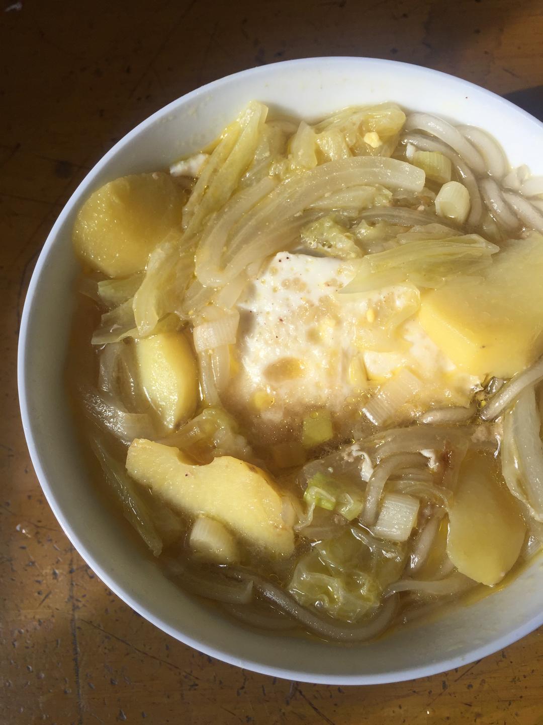 白菜炖土豆