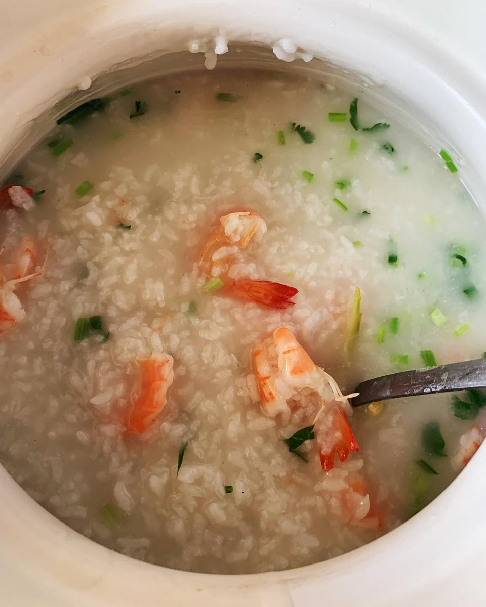 鲜虾砂锅粥