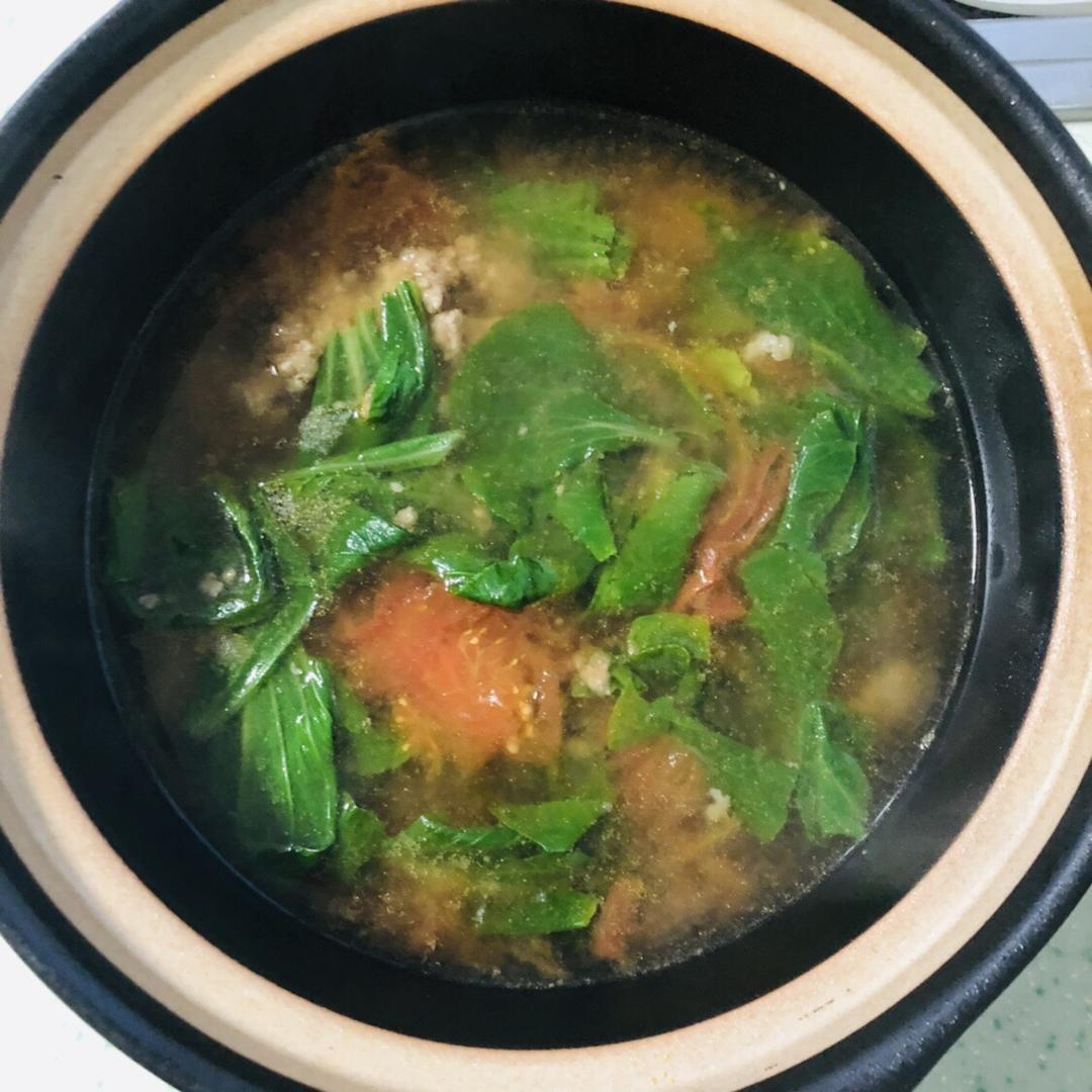 西红柿滑肉汤