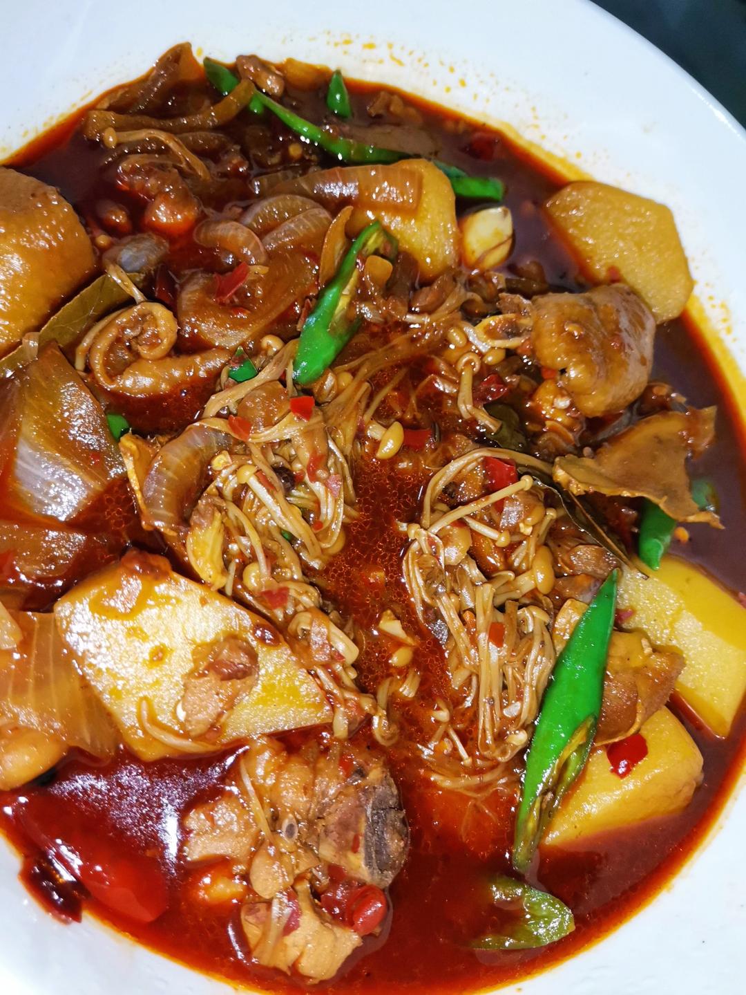 年夜饭必做——鲜香麻辣的火锅鸡❗️上桌全家抢着吃