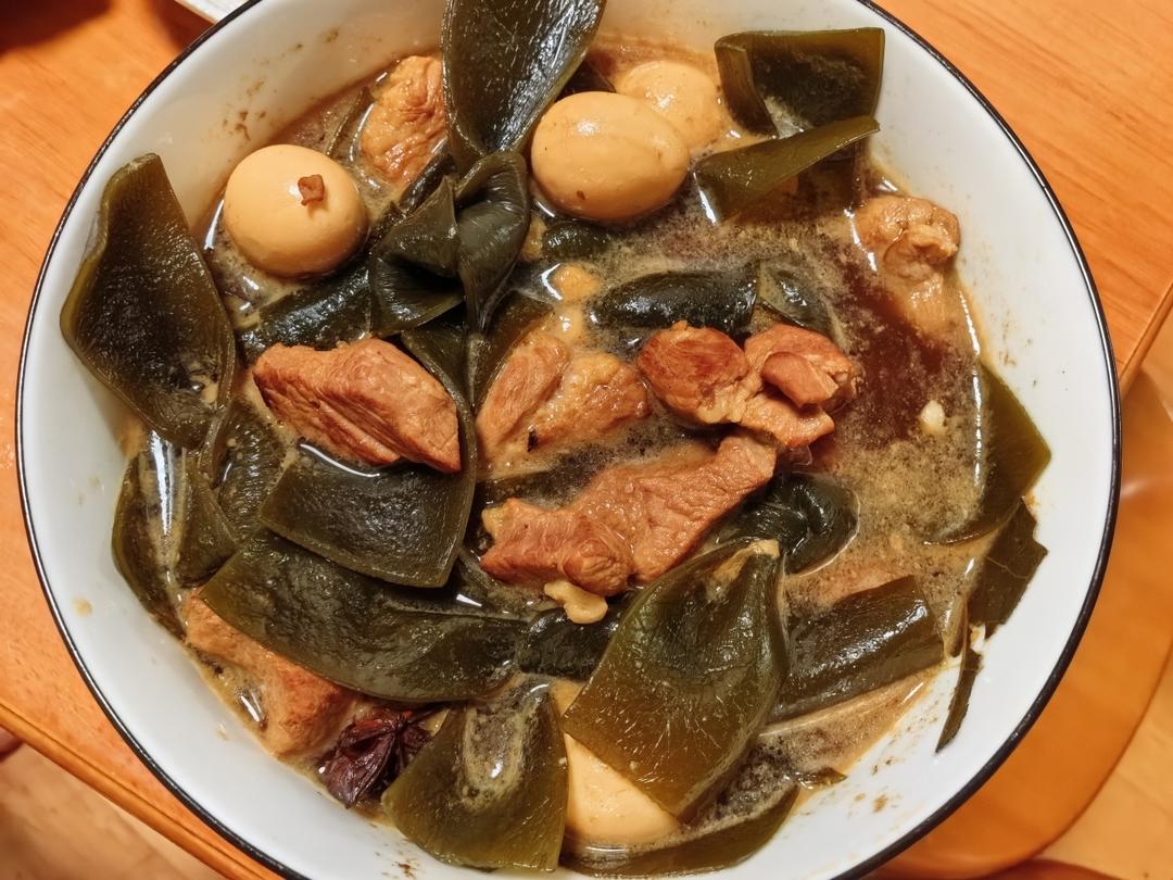 红烧肉炖海带结
