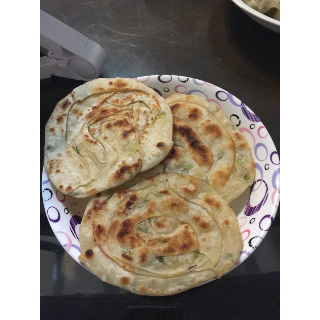 饺子皮葱油饼