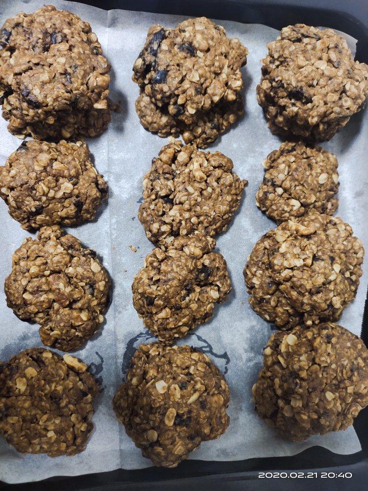 吃完变仙女的～红糖燕麦坚果饼干