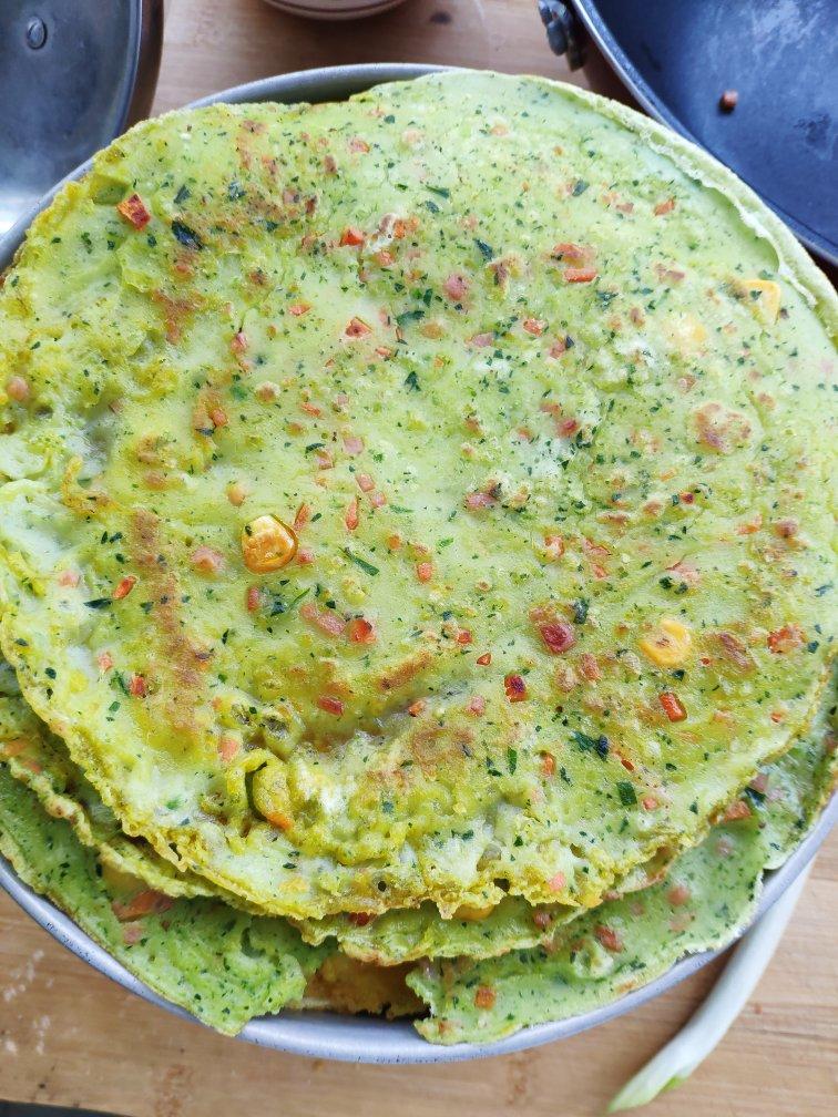 简单快手蔬菜鸡蛋煎饼