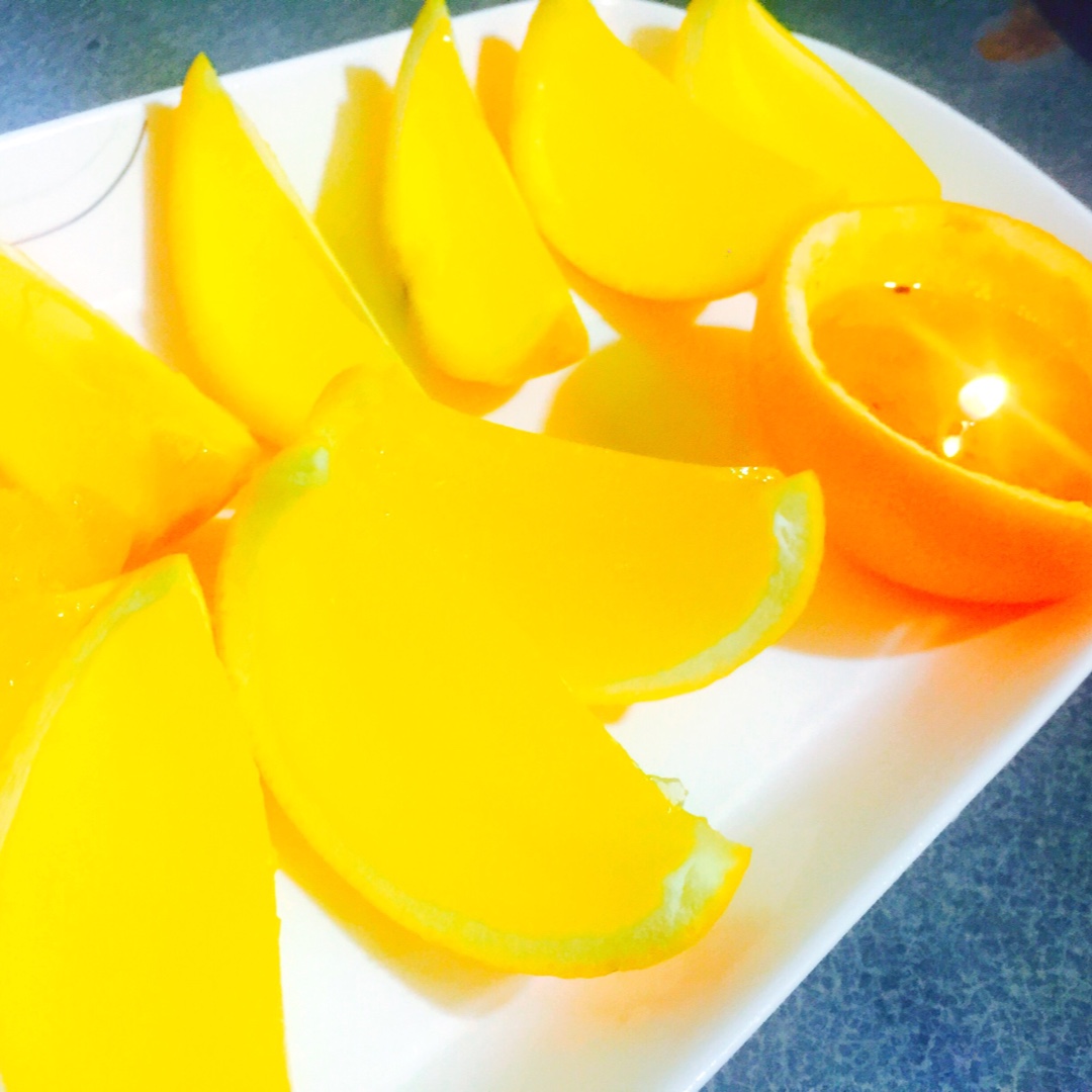 浪迹无悔做的香橙果冻 小橘灯(创意手工)