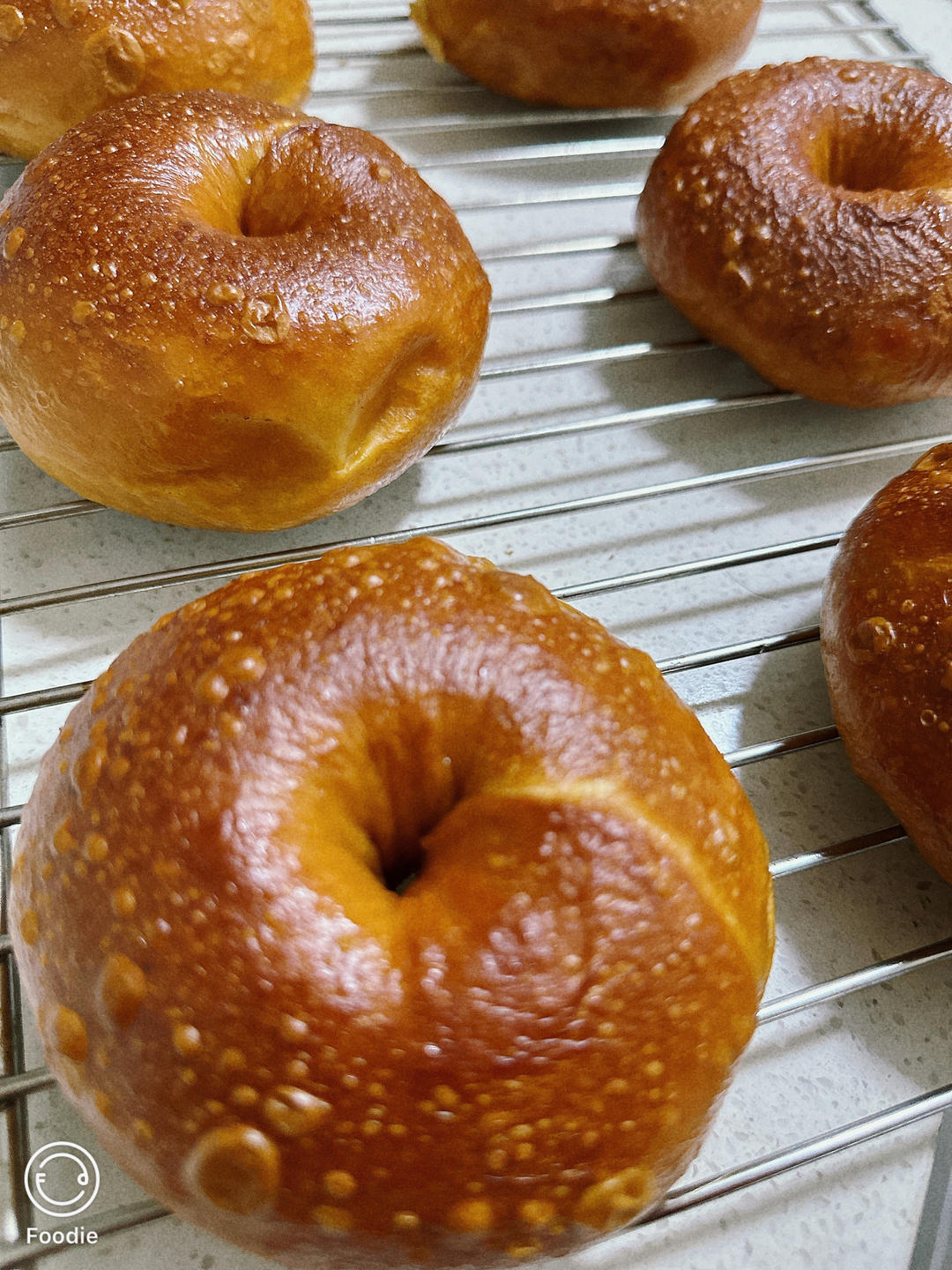 培根芝士碱水贝果