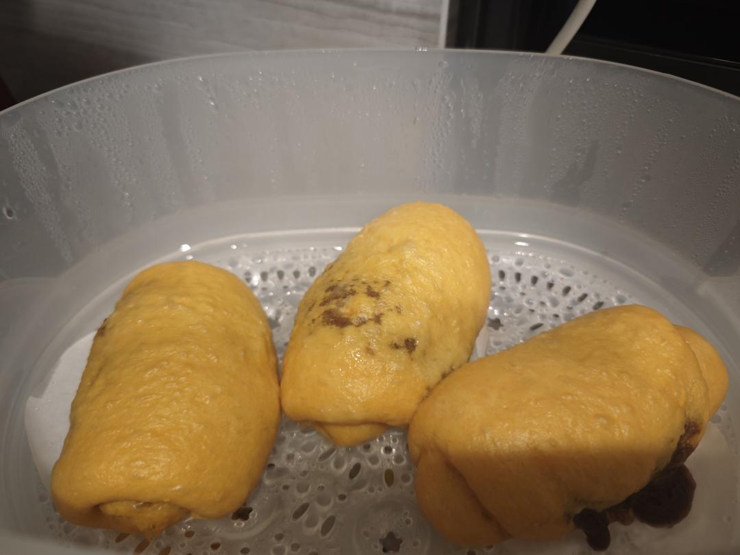 南瓜蜜豆卷 营养又健康 蓬松煊软比面包还好吃 附细节视频详解