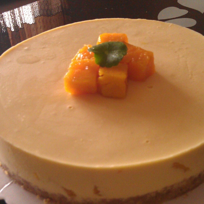 芒果冻芝士蛋糕