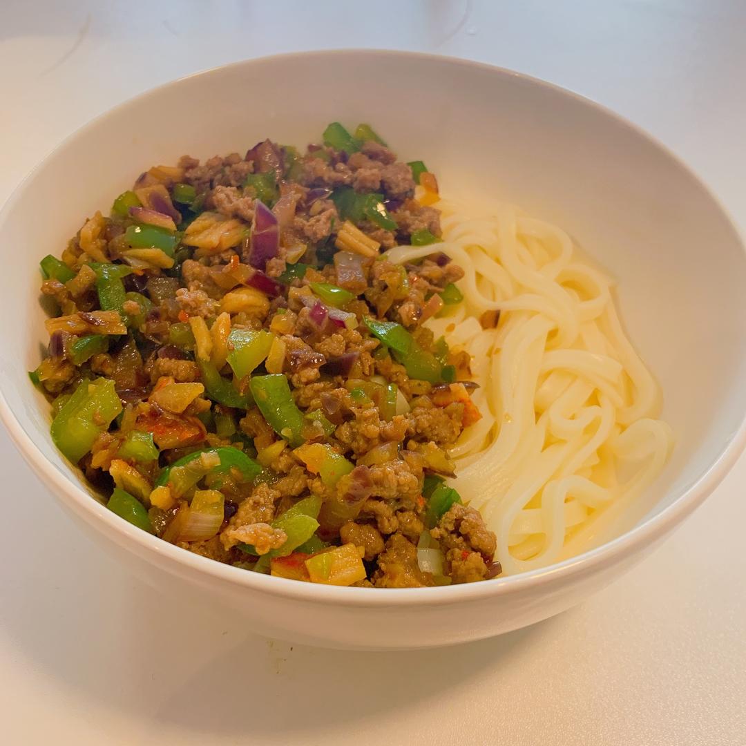 青椒肉卤 打卤面
