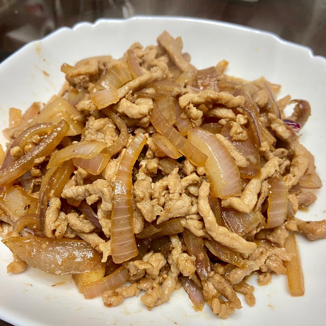 洋葱炒肉丝