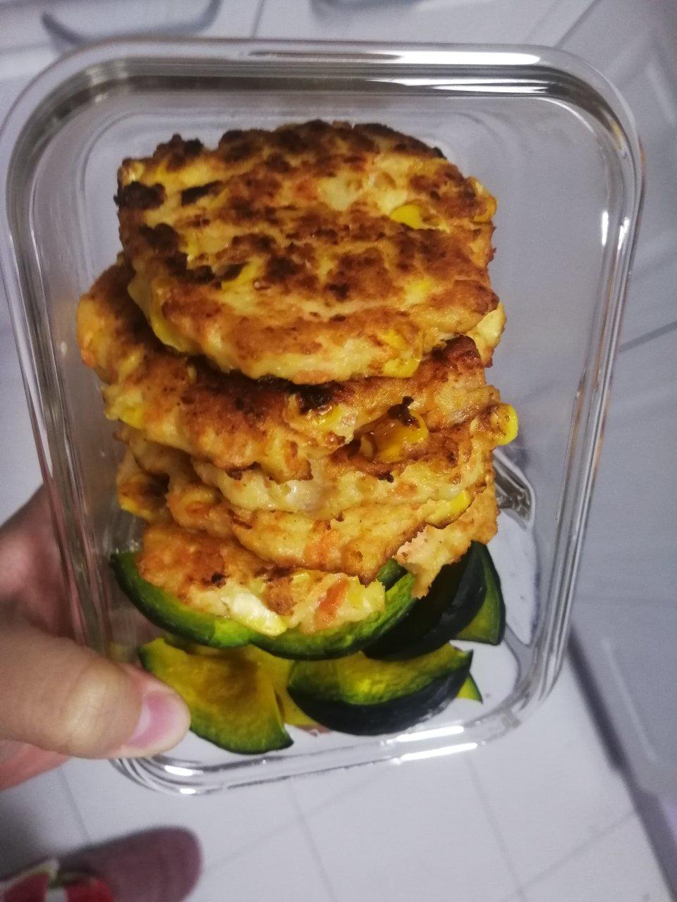 土豆鸡胸肉饼