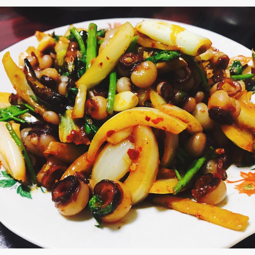 辣炒海灵菇（延边做法）