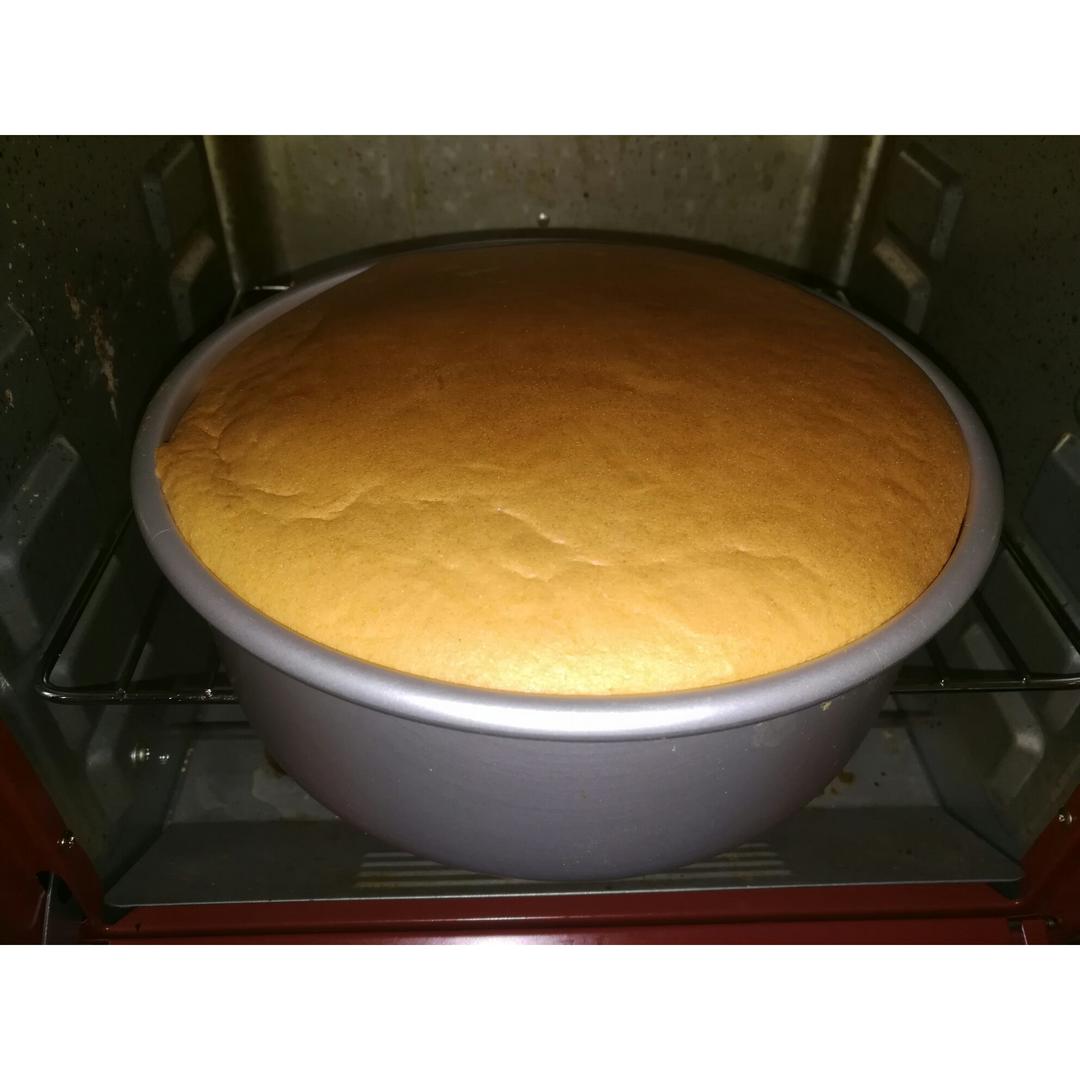 超好记八寸戚风蛋糕（后蛋法）