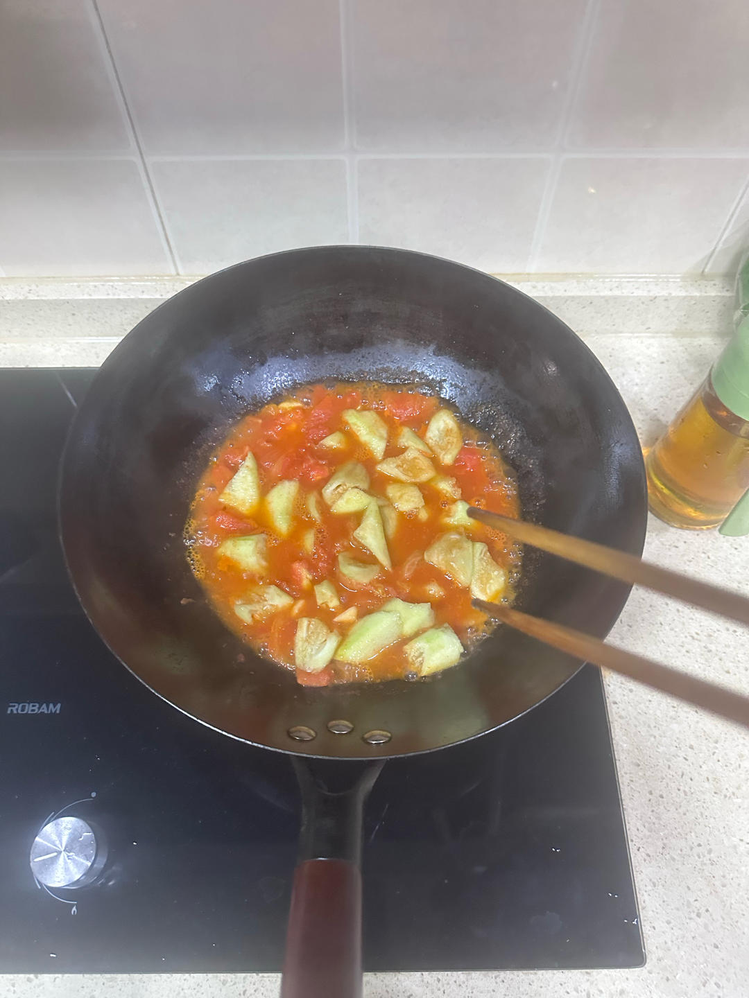 丝瓜番茄炒蛋