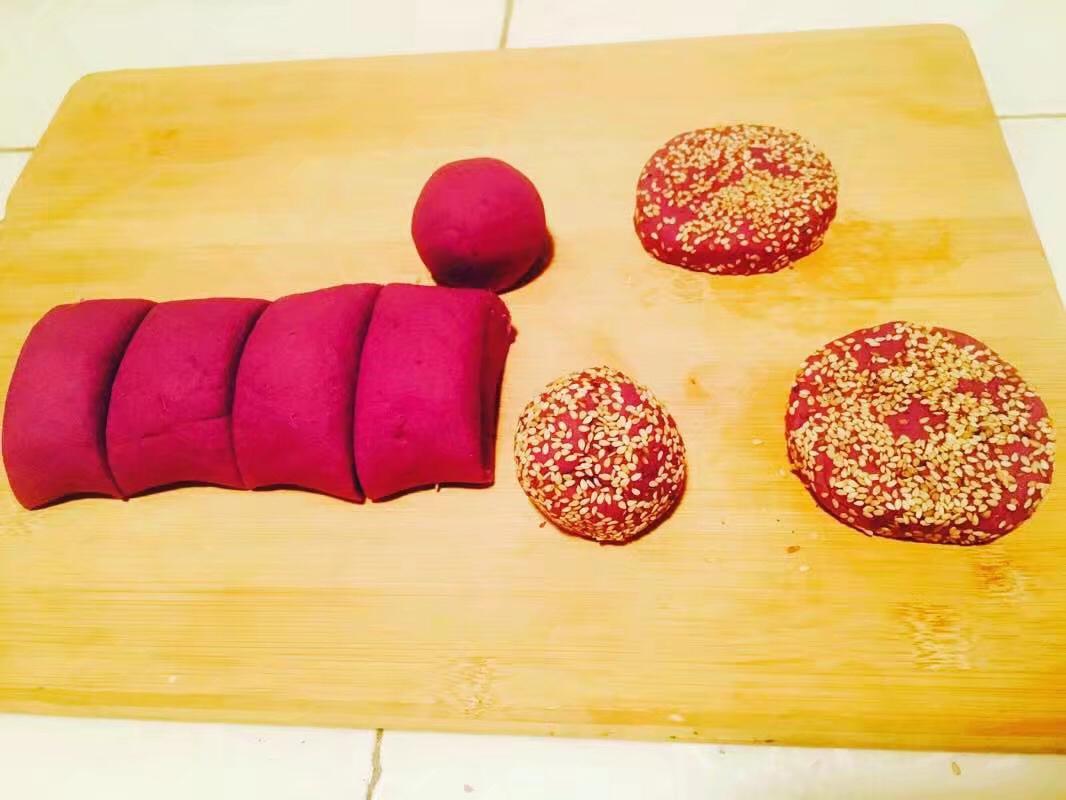 平底锅紫薯饼
