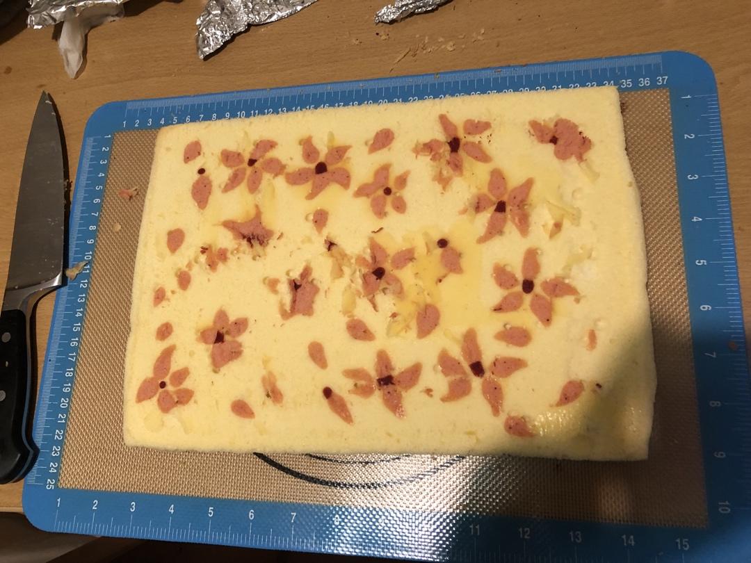 春风十里桃花奶冻蛋糕卷