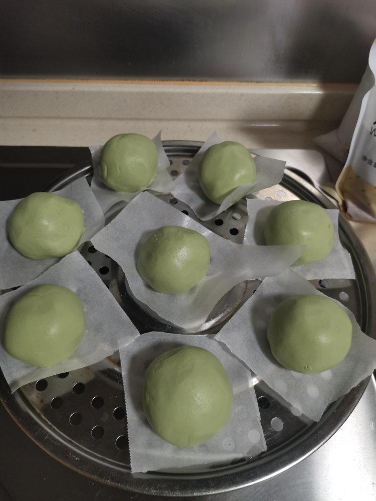 网红青团～～咸蛋黄肉松青团