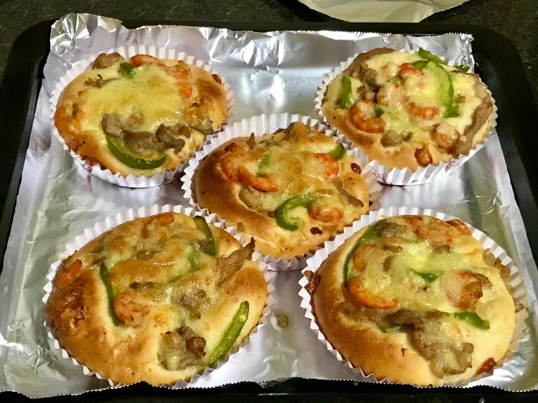 ⭕️基础也能做好‼️迷你小披萨‼️一次性发酵