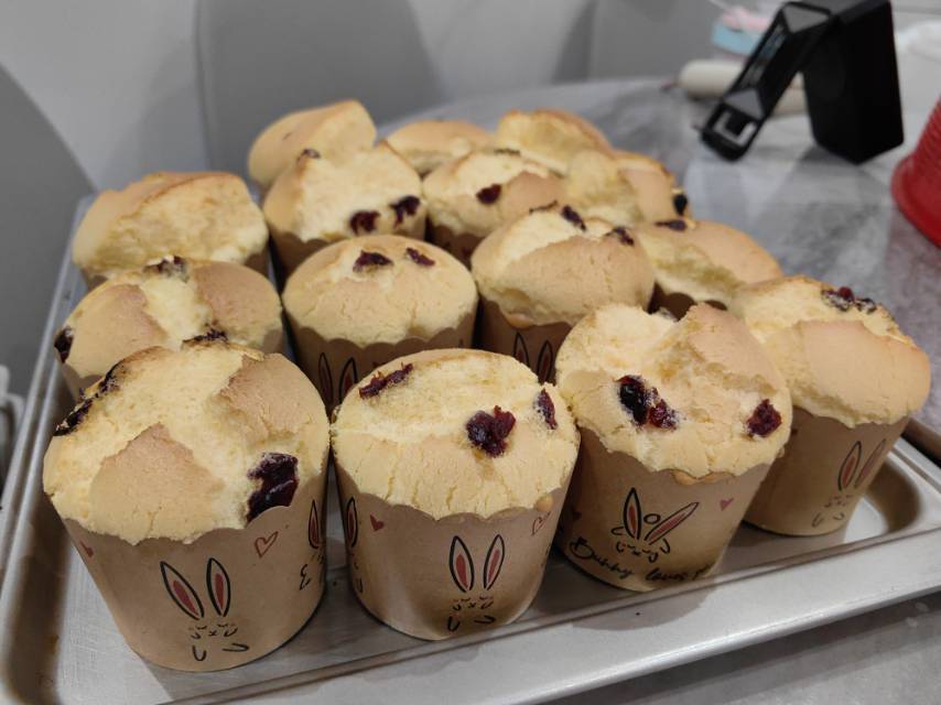 蔓越莓纸杯蛋糕🧁（简单不翻车）