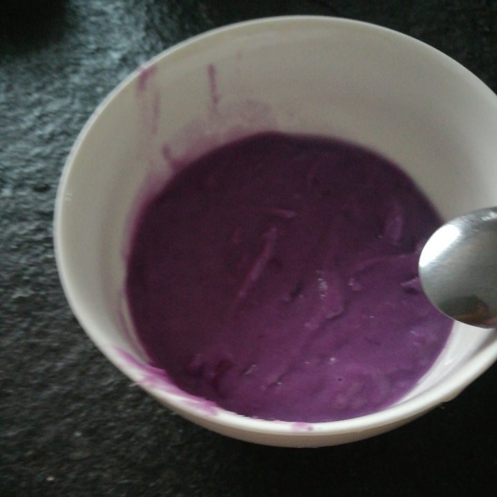 奶香紫薯泥（6个月辅食）