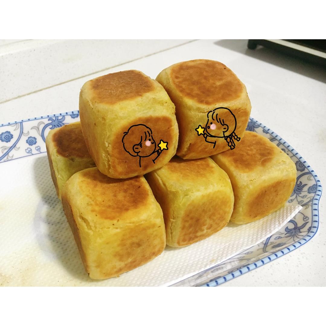 网红爆浆香芋紫薯仙豆糕，只需一口平底锅