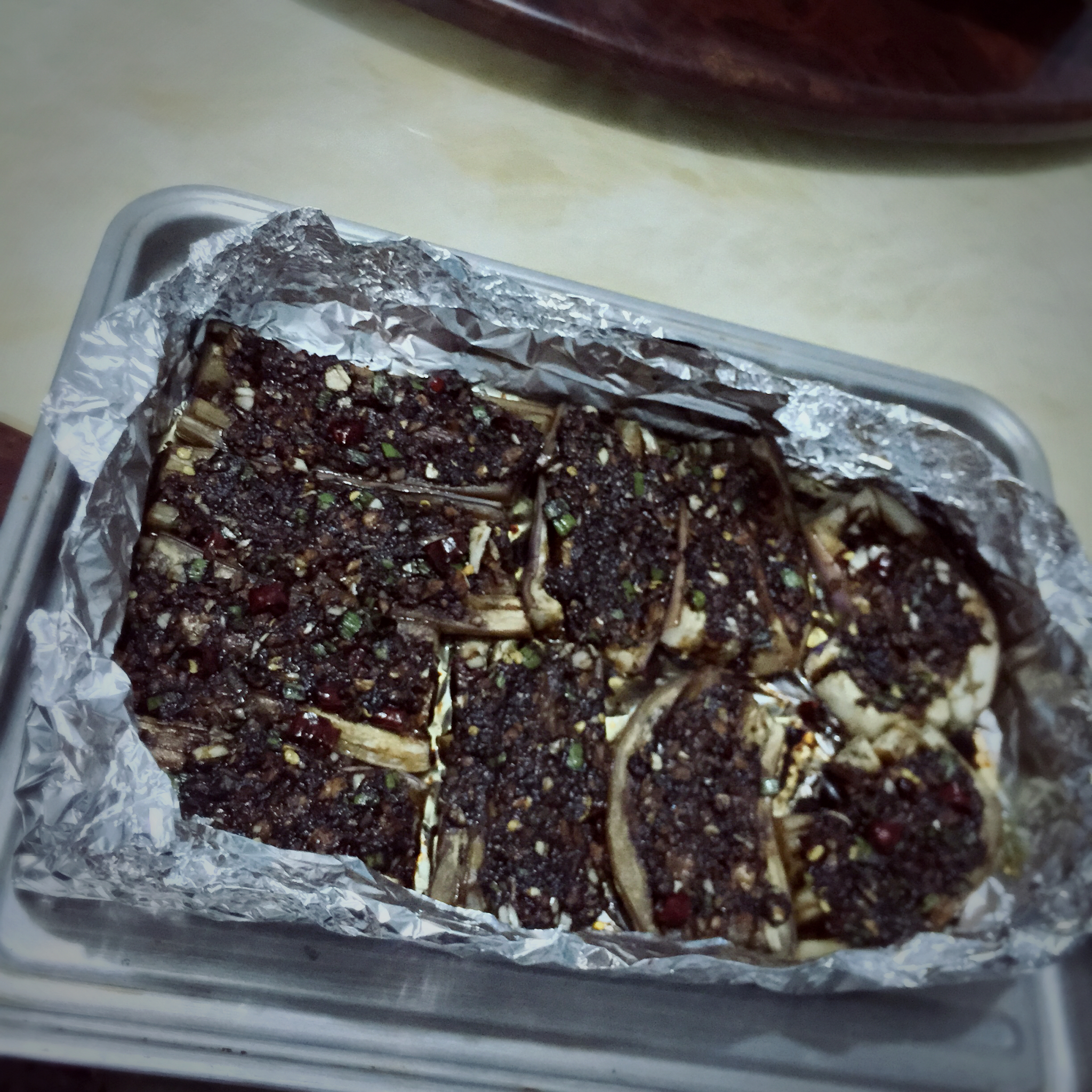 蒜香烤茄子