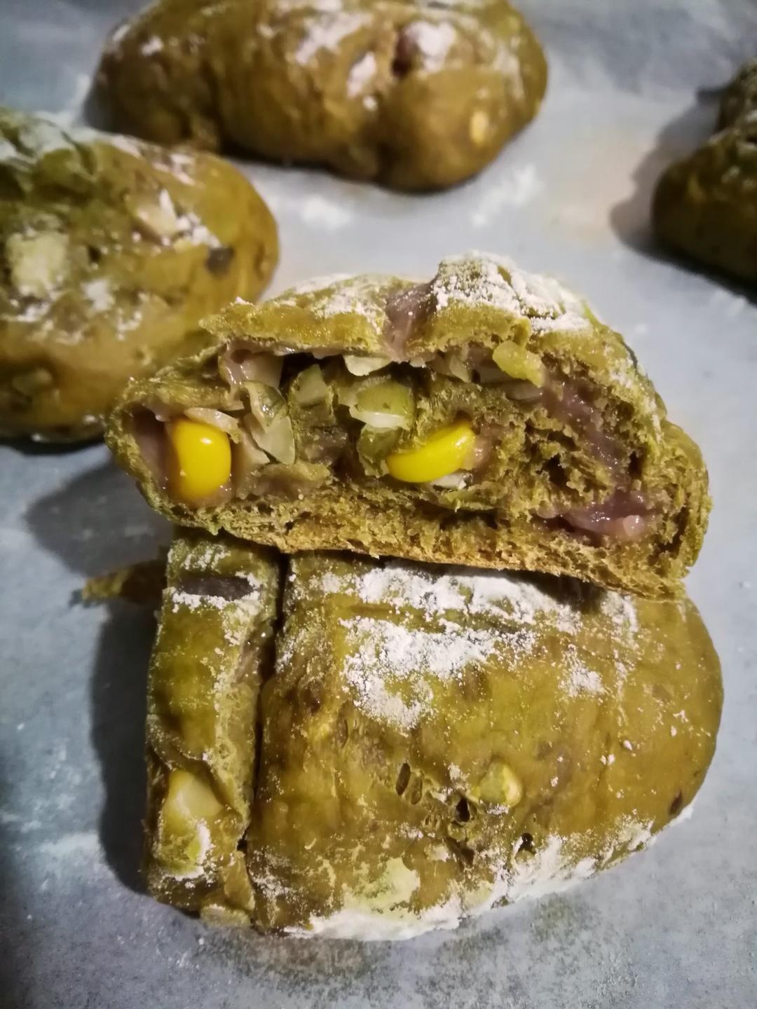 抹茶麻薯软欧
