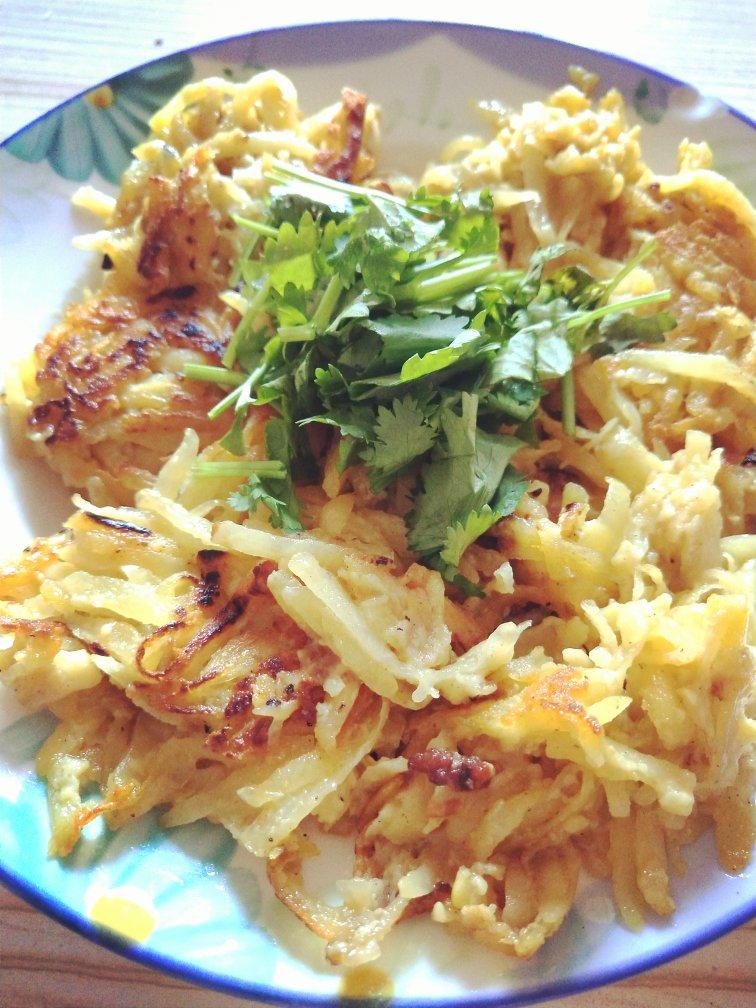 土豆丝鸡蛋饼