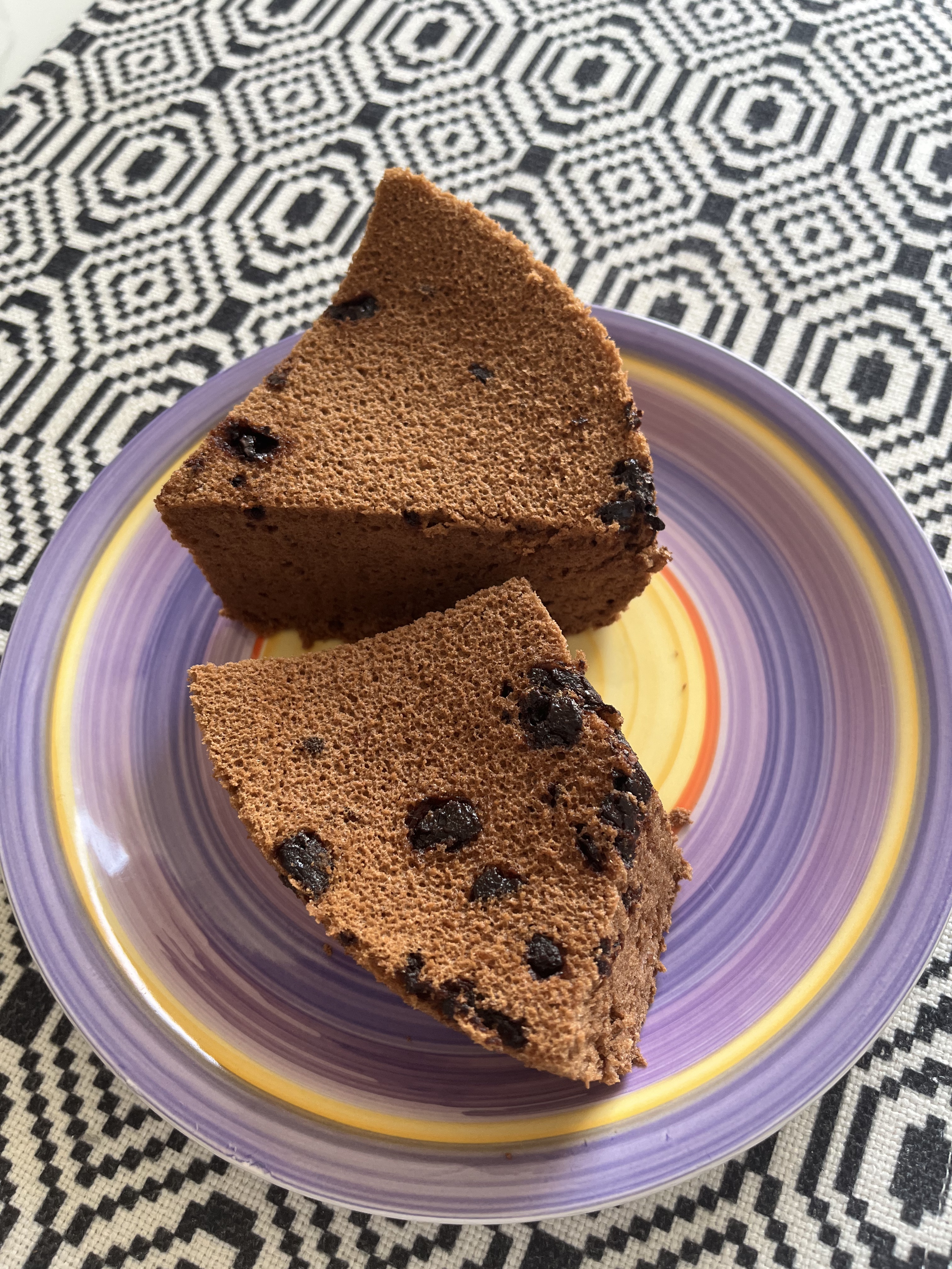 德芙巧克力版戚风蛋糕（无可可粉）的做法