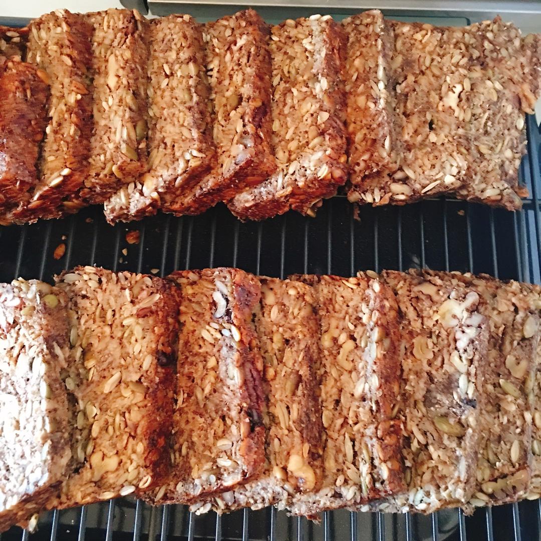 无面粉高纤能量面包丨健康·烘焙