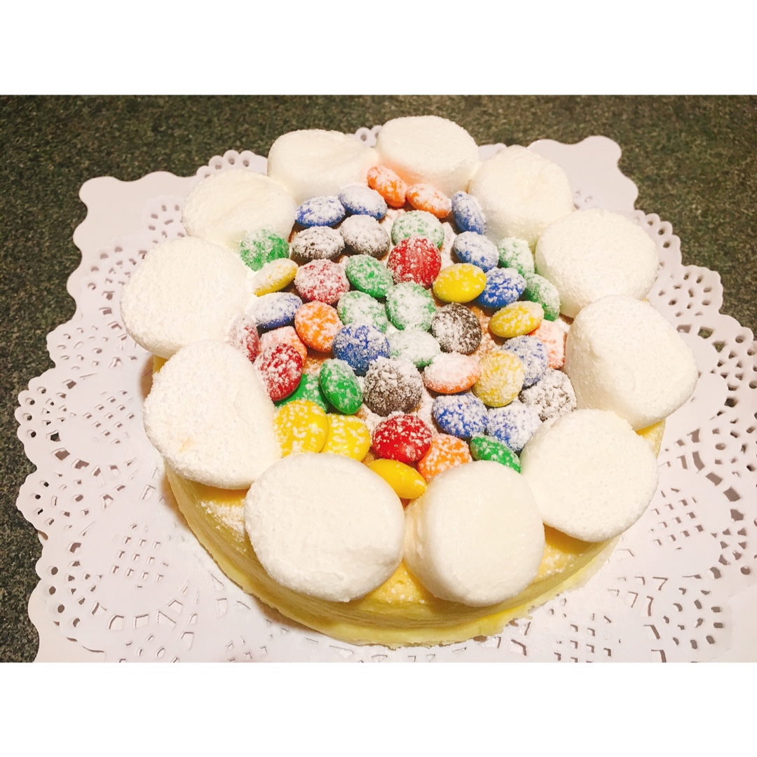 李小虎er做的送给裱花无能的你棉花糖蛋糕