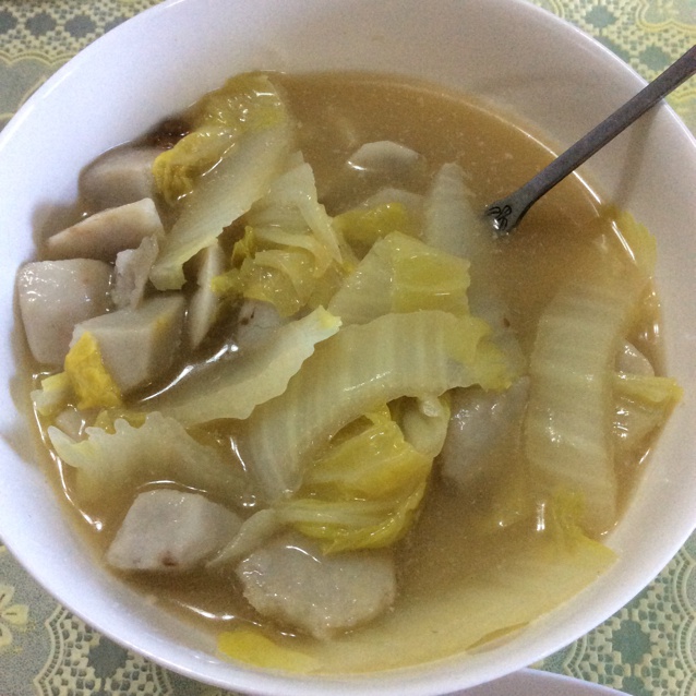 【大酱芋头白菜汤】爽滑润口 减肥去火