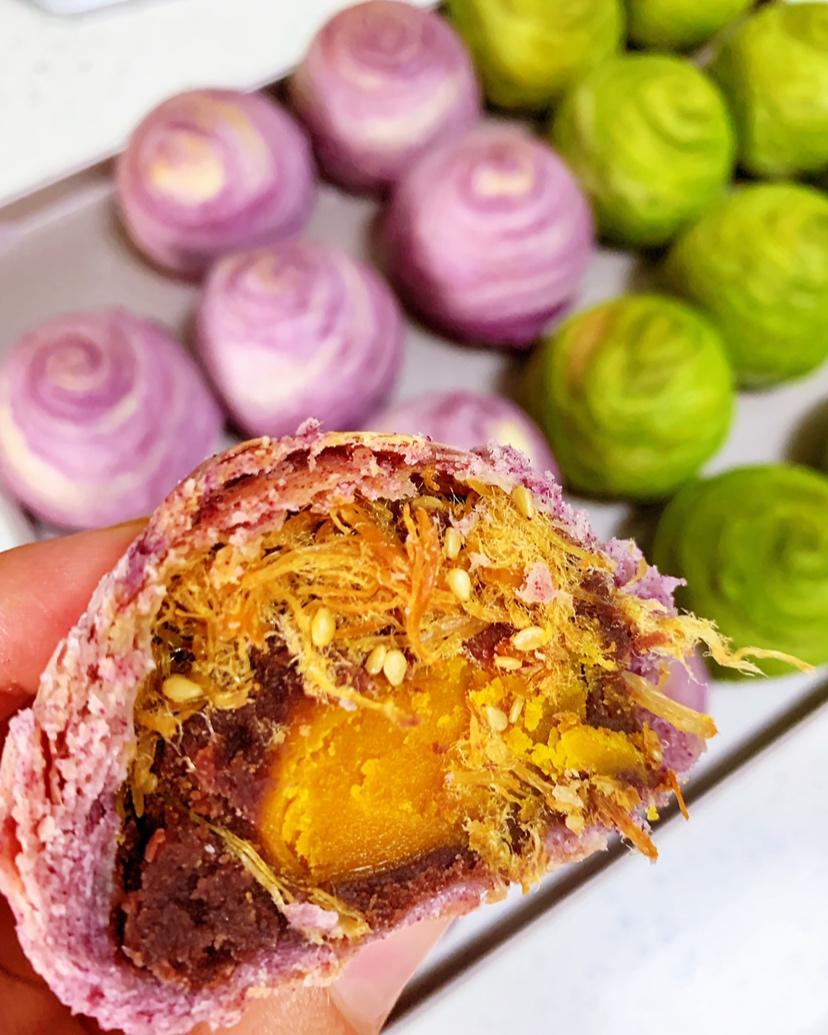 肉松麻薯蛋黄酥💕