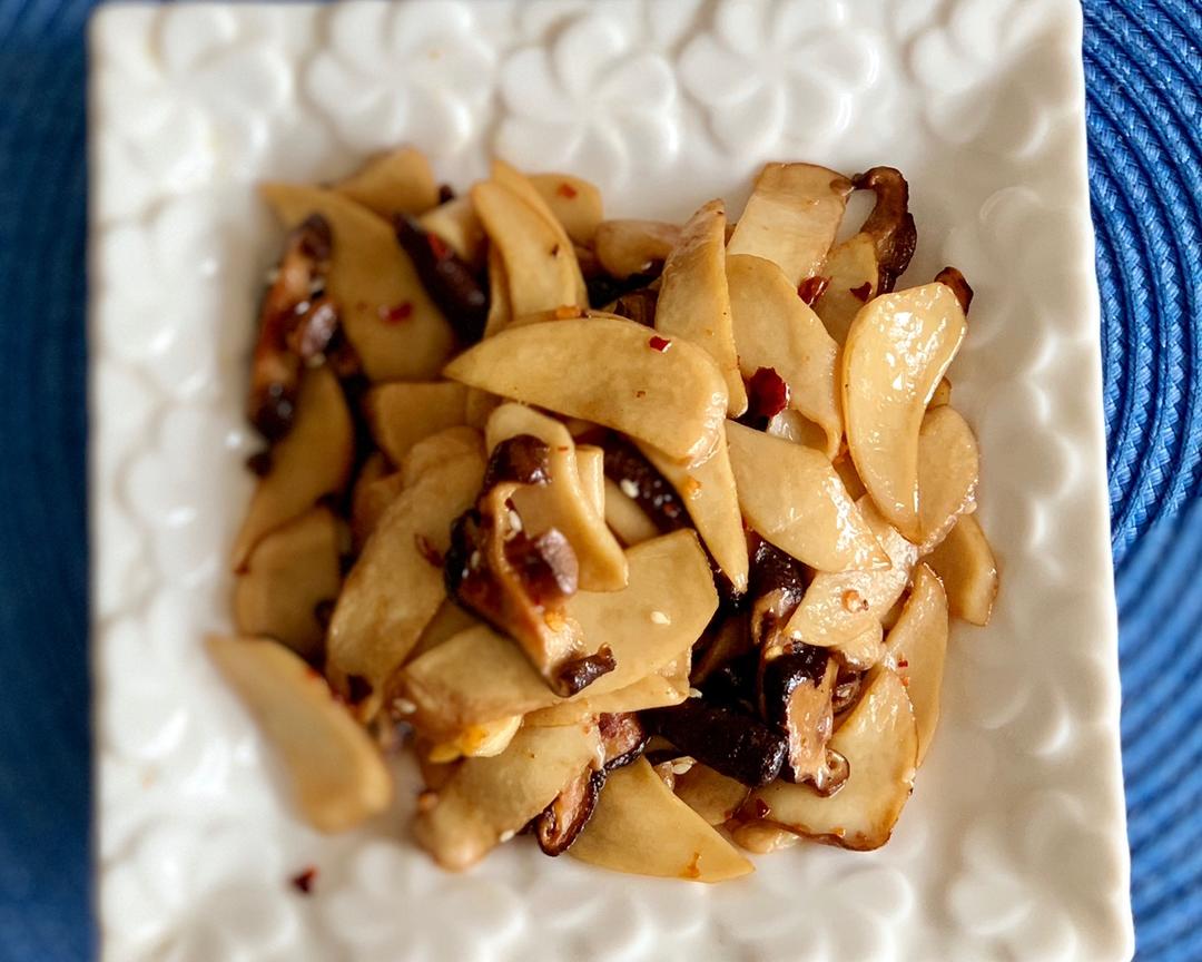 快手干煸杏鲍菇的做法