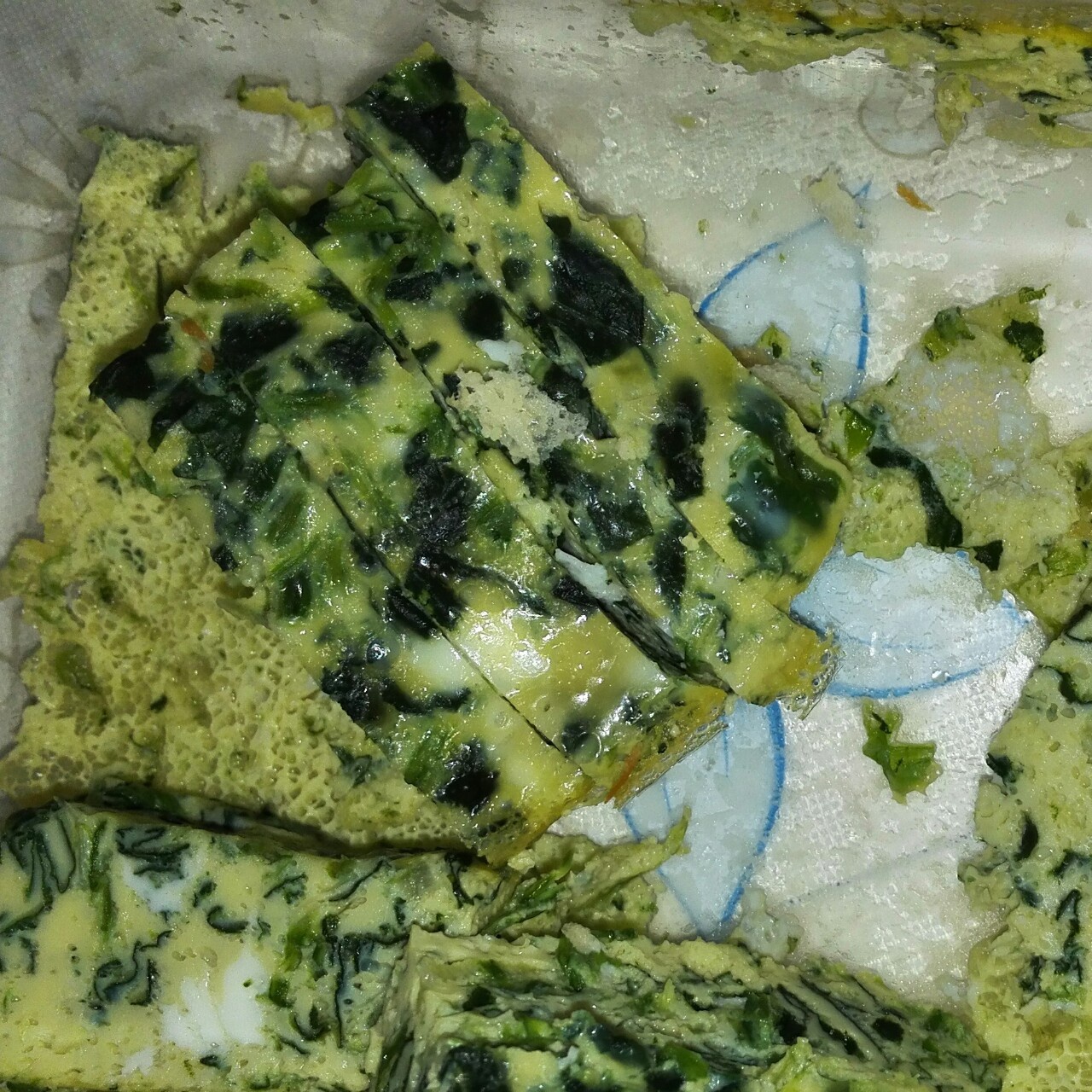 蘸汁菠菜鸡蛋糕——春季养生多吃菠菜