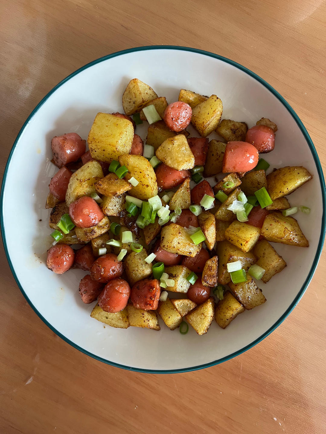 烧烤风味的土豆小香肠