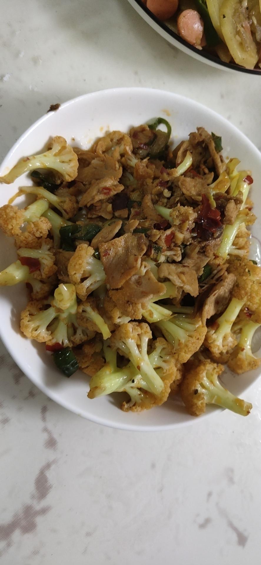 干锅花菜这么炒比饭店的还好吃