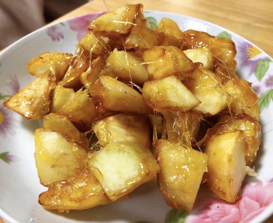 味道怪怪的做的拔丝红薯