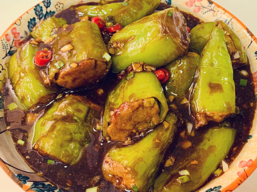 青椒酿肉的做法