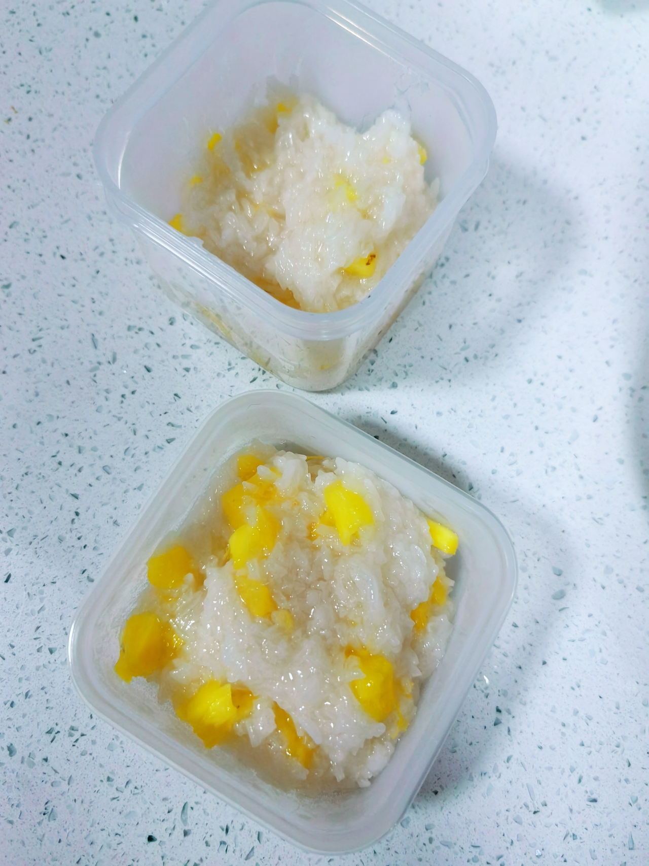 极简系列～菠萝糯米饭～解馋低卡小甜品～冰菠萝糯叽叽的做法