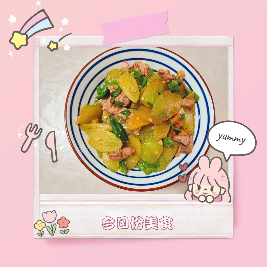 香得迷糊的莴笋炒肉