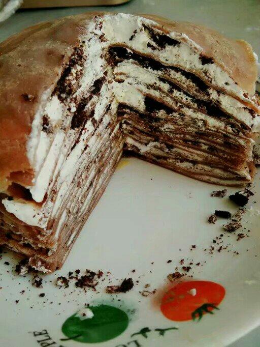 奥利奥双色千层蛋糕