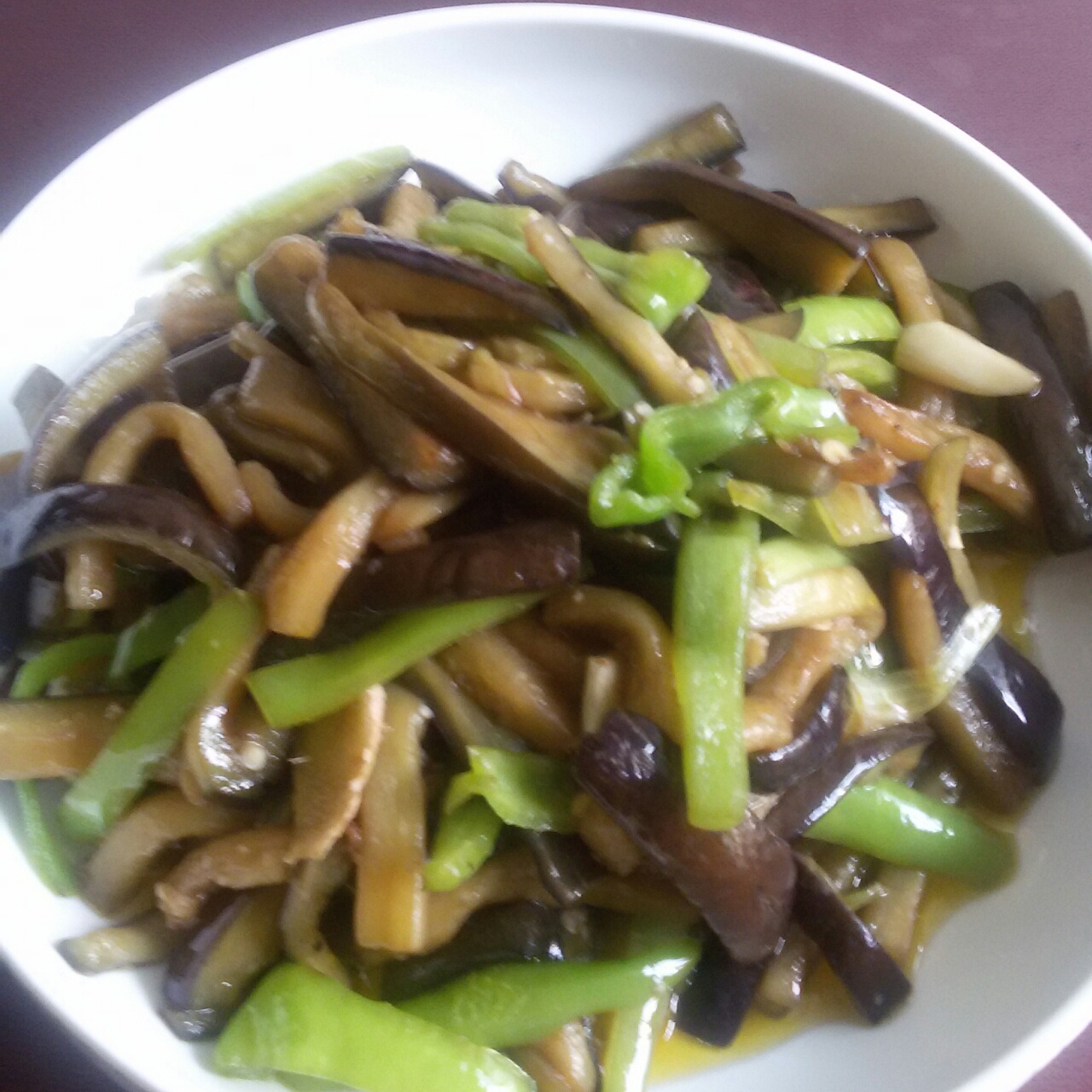 青椒茄子丝