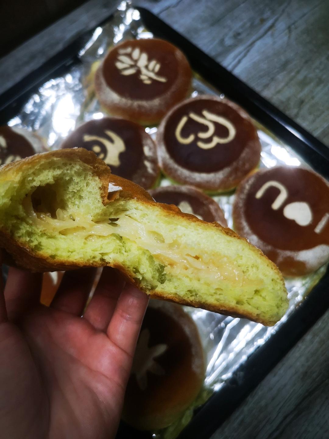 成功率100%的抹茶麻薯小餐包