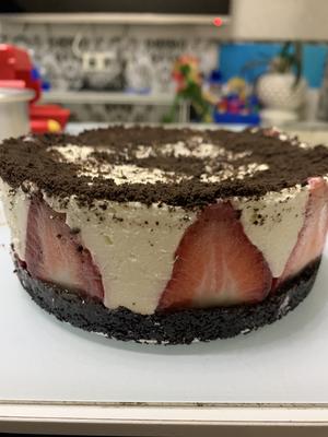奥利奥草莓酸奶慕斯蛋糕                        （13）的做法 步骤8