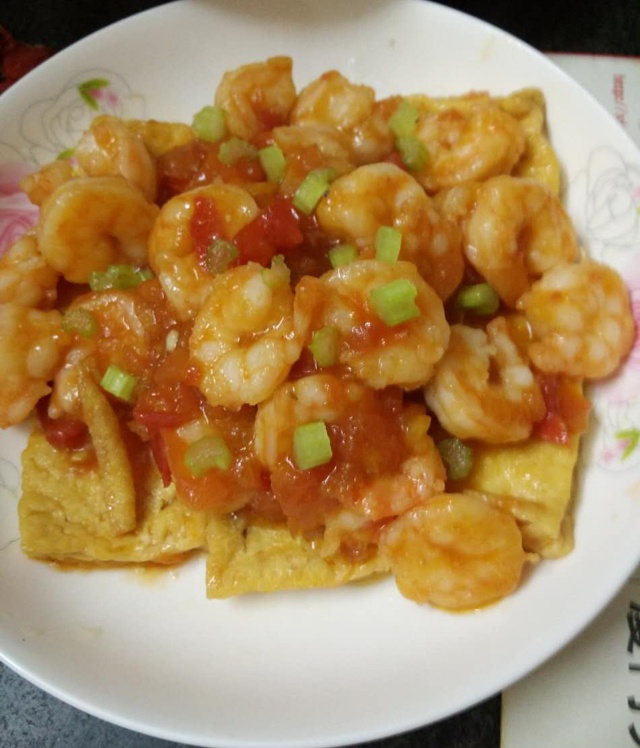 鲜虾番茄豆腐