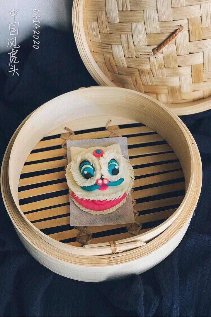 中国风虎头造型馒头