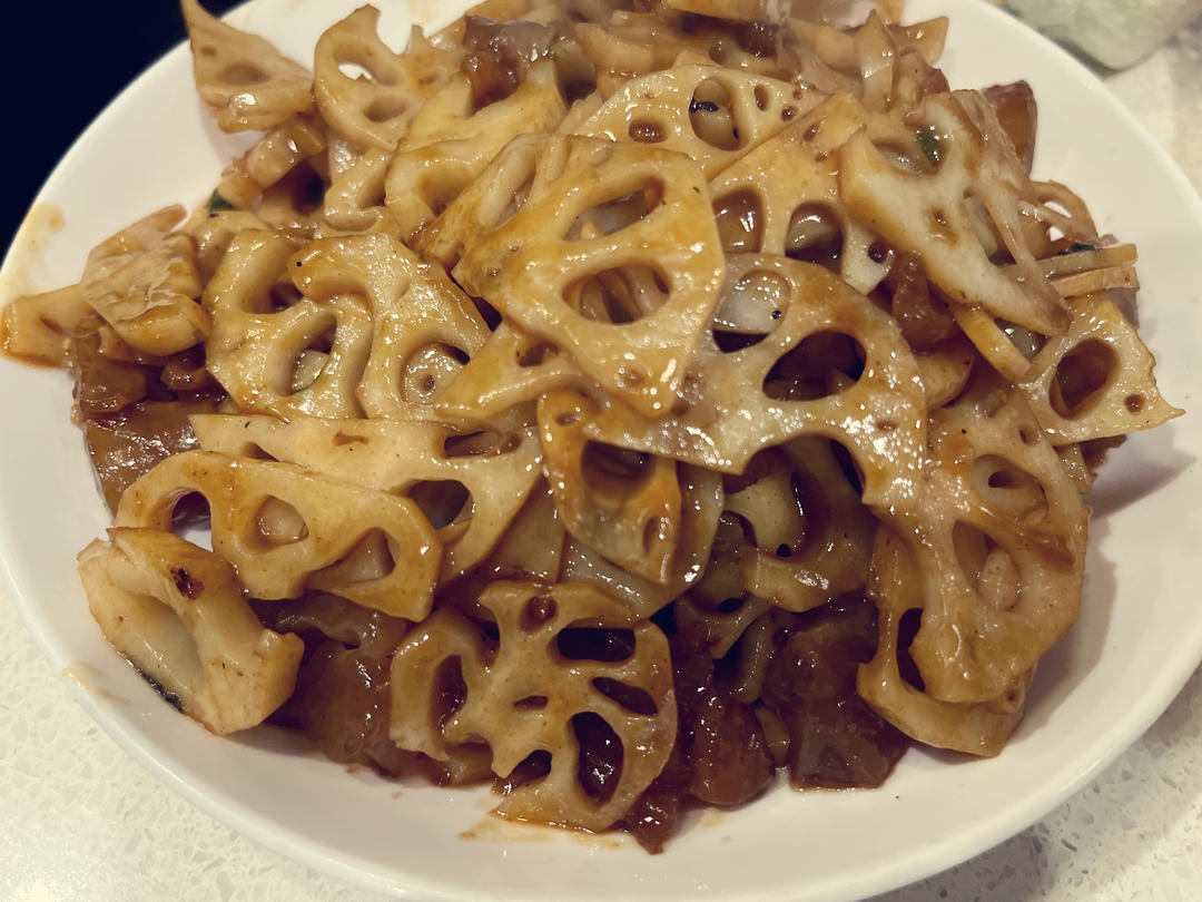 牛肉炒藕片